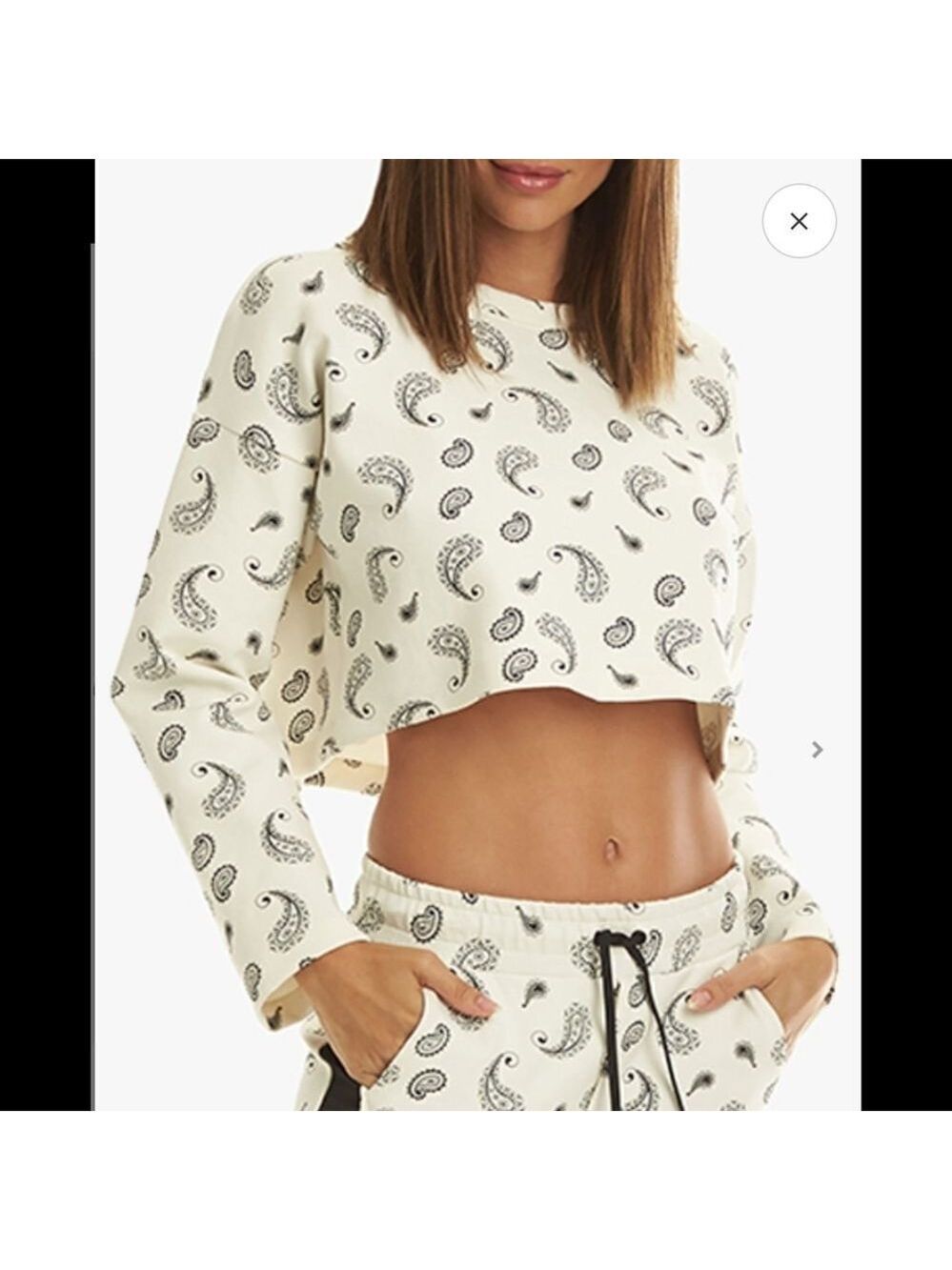 KORAL Valor dive crop top bandana white